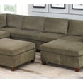 thumbnail image 5 of Contemporary 1pc Armless Chair Tan Color Chenille Fabric Modular Corner wedge Sofa Living Room Furniture, 5 of 8