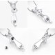 thumbnail image 3 of Joyería de cremación para mascotas, joyas conmemorativas para cenizas, urna de gato, colgantes para cenizas de animales, collar de plata de 1 x 2 cm, 3 of 5