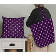 thumbnail image 5 of Soimoi Purple polyester Crepe Fabric Pink Heart Decor Fabric Printed Yard 42 Inch Wide, 5 of 5