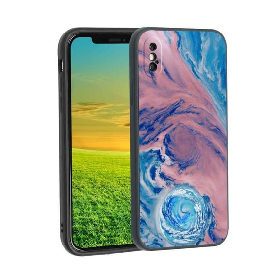 Blue-Marble-54 Phone Case, Degined for iPhone XS Max Case Men Women, Flexible Silicone Shockproof Case for iPhone XS Max