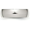 thumbnail image 4 of Chisel Stainless Steel Polished 7.2mm Half Round Band - Ring Size 6.5, 4 of 8