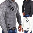 thumbnail image 1 of Suéter de otoño e invierno para hombre, jersey de punto de manga larga para hombre, jersey de talla grande europeo y americano para hombre, 1 of 4