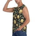 thumbnail image 3 of Fotbe Octopuses And Leaves Men's Camiseta sin Mangas Estampada para Hombres, Playera Casual para Gimnasio, Entrenamiento, Playa-Medium, 3 of 7