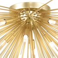 thumbnail image 4 of Lámpara de Techo CWI Lighting Savannah 102 cm Hoja de Oro 8 Luces, 4 of 9