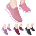 thumbnail image 5 of NOKIO Women's Woven Orthopedic Breathable Soft Shoes Go Walking Slip on Shoes Hands Free Slip in Sneakers Arch Support Fashion Spring And Summer Women Sports Shoes Mesh Breathable Shoes, 5 of 9