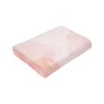 thumbnail image 6 of Kll Fleece Blanket Plush Throw Blanket Pink Marble,Soft Fuzzy Cozy Flannel Blanket For Couch Sofa Bed.(80"X60"), 6 of 9