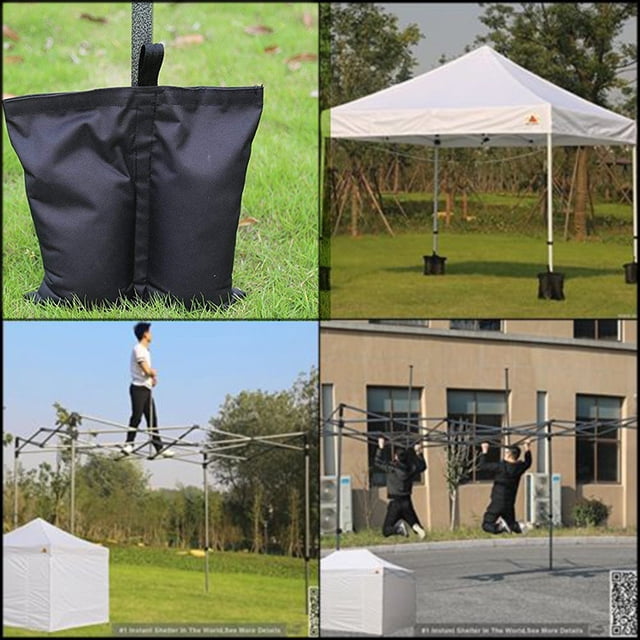 Poids de Qualité Industrielle, Poids de Jambe pour Tente, Tissu Durable, Conception Portable, pour Camping en Plein Air, Stabilité de Solution, Poids Robustes, pour Randonnée Randonnée,YISHFHP,Noir
