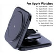 thumbnail image 5 of 3 in 1 Wireless Charger Stand, 15W Magnetic Charging Station Compatible with iPhone 17 16 15 14 13 12, Charger for Apple Watch 9 8 7 6 5 4 3 2 SE, for AirPods 3 2 Pro, Black, 5 of 5