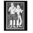 thumbnail image 2 of Historic Framed Print, Winter sports, national & state parks.Dorothy Waugh., 17-7/8" x 21-7/8", 2 of 9
