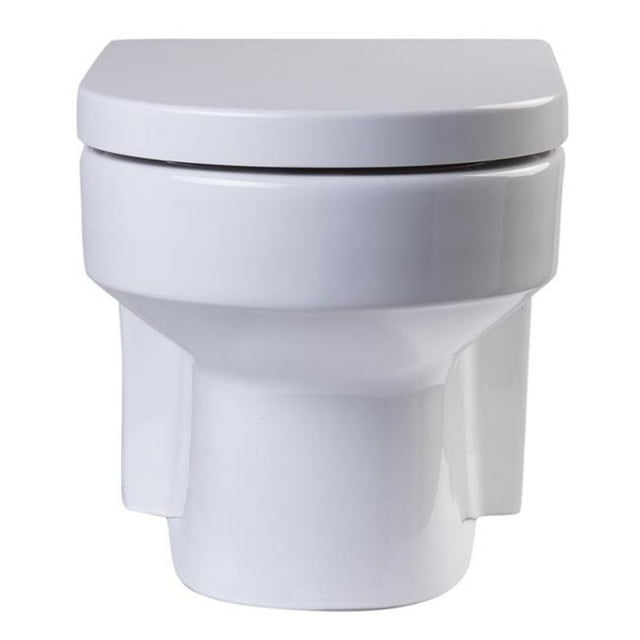 Eago R-101SEAT Siège de Toilette en Plastique de Fermeture Douce de Remplacement&44; Blanc pour WD101