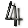 thumbnail image 3 of NACH Floating Mount House Address Shadow Number For Outside or Inside, Mailbox Number For Outside, Front Door, Garage Door, Maximum Rust Protection, Black Aluminum, 8 inch, Number 4, HH-SDW8-BLK-4, 3 of 5
