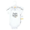 thumbnail image 2 of Hudson Baby Infant Boy Cotton Bodysuits, Daddys Helper Tools, 0-3 Months, 2 of 5
