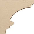 thumbnail image 3 of 6"W x 24"D x 24"H Thin Diane Rough Cedar Woodgrain TimberThane Corbel, Primed Tan, 3 of 6