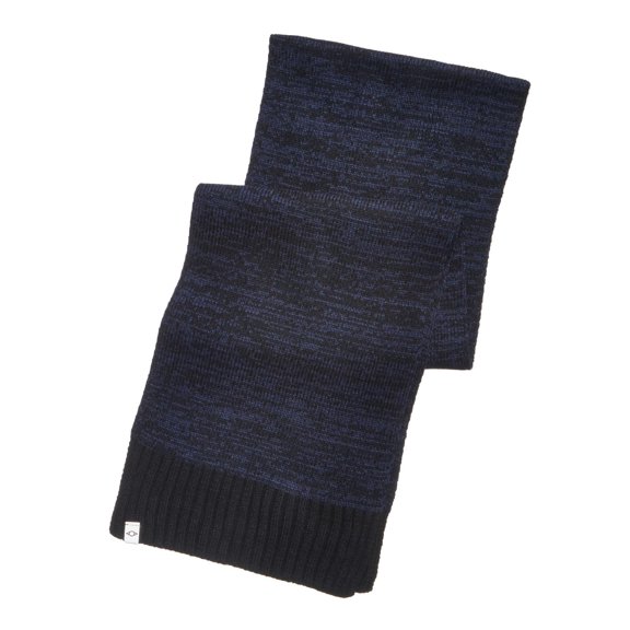 Alfani Mens Knit Reversible Winter Scarf Navy O/S