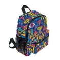 thumbnail image 2 of ALAZA Psychedelic Mushroom and Eye School Backpack Small Bookbag Mini Bags, 2 of 6
