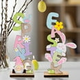 thumbnail image 5 of Cheers US 2Pcs/Set Easter Centerpiece Table Decorations Spring Decor Decoration Farmhouse Hello Sign Wooden Tabletop Top -Craft Ornament Centerpiece for Home Office Farmhouse, 5 of 7