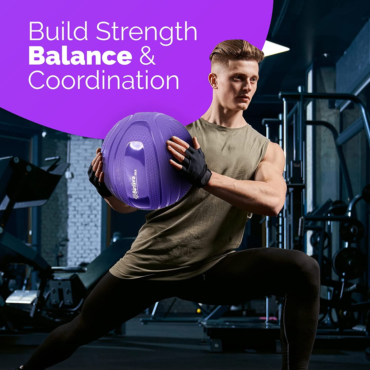 Non Bounce Slam Ball - Exercise Weighted Deadball for Workout and Fitness Routines - Medicine Dead Weight Ball
