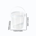 thumbnail image 3 of Gosuguu Clear Food Grade Plastic Storage Bucket With Sealed Lid And Portable Handle For Fruit Snack Dry Goods Pantry, 3 of 6