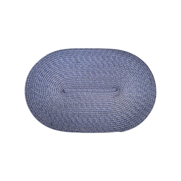 Cateissary Juego de manteles individuales impermeables para de cocina, dimensiones apropiadas y alfombrilla para platos de cuenco fácil de Mostrada azul oscuro