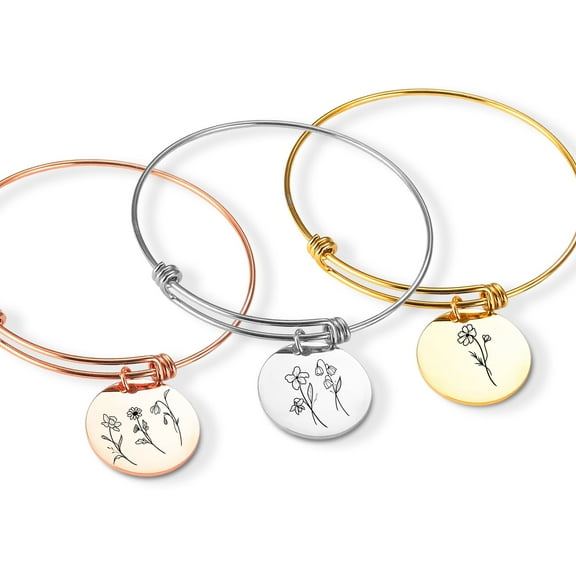 Family Necklaces for Women Custom Sister Necklaces Mother and Daughter Necklace - Multiple Birth Flower Necklace - Mother's Day Gifts for Mom, Birth Flower Jewelry for Mom - Up to 3 Flowers