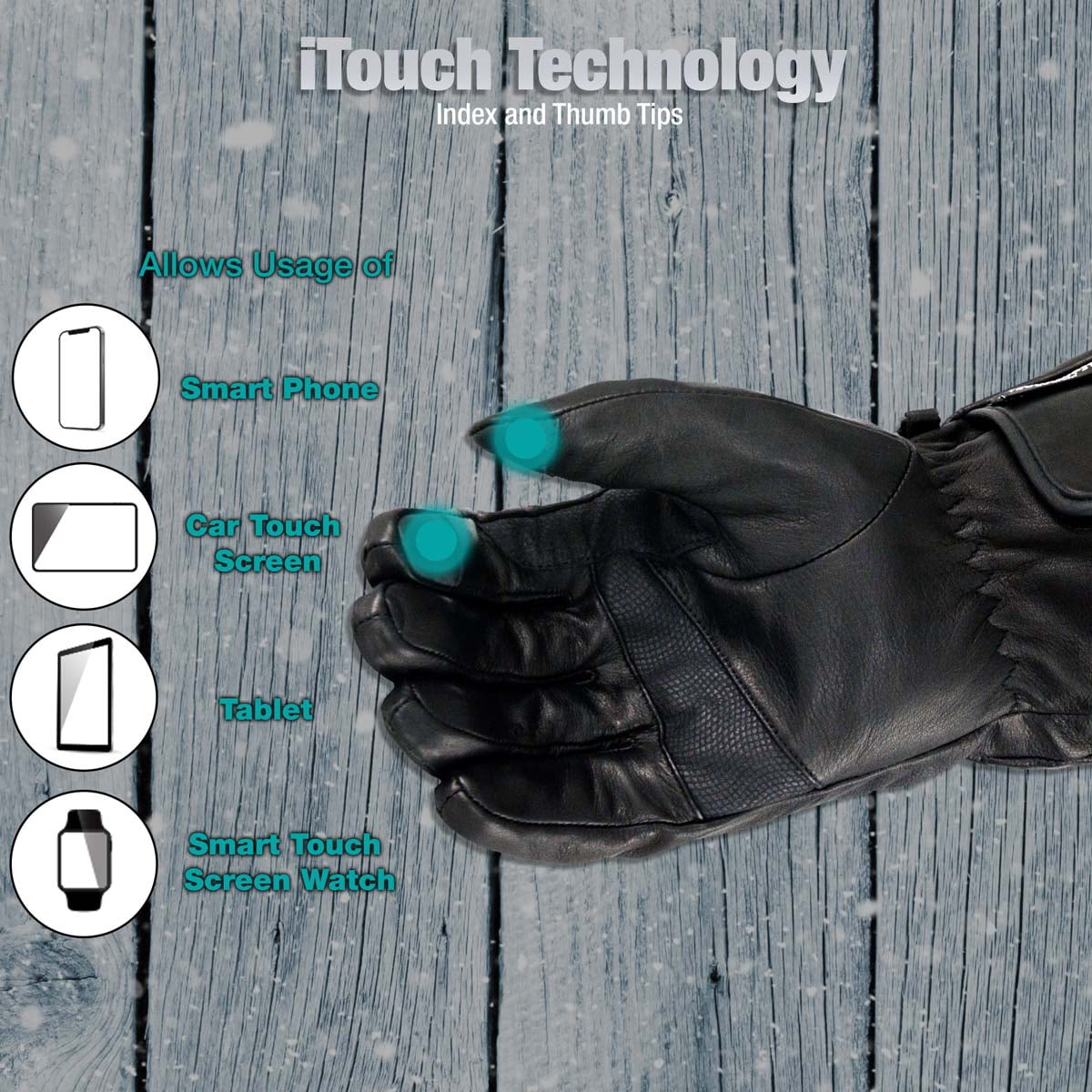Milwaukee Leather Women Waterproof Heated Gauntlet Glove W/ Touch Screen* MG7713 