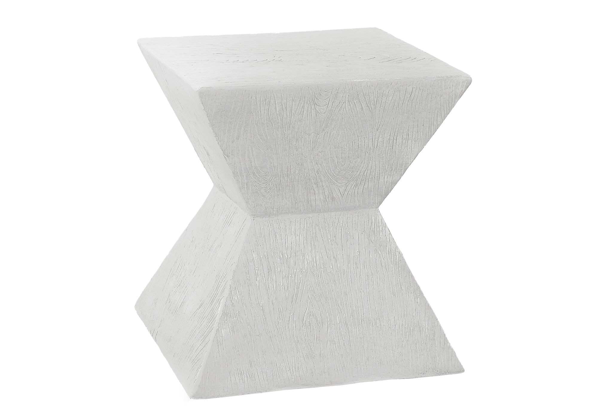 Monarch Specialties - Accent Table, 25"H, Indoor Or Outdoor, Side Table, End, Nightstand, Bedroom, Living Room, White, Contemporary, Modern