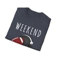 thumbnail image 4 of Weekend Forecast Football Auburn | Game Day | Sunday Funday | Alabama | Football Mom Unisex Softstyle T-Shirt, 4 of 4