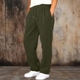 thumbnail image 2 of Busydd Boys Pants with Pockets 4-15 Years Elastic Waist Drawstring Straight Leg Sweatpants Casual Comfy Solid Color Joggers for Boys 8-9 Years, 2 of 8