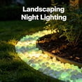 thumbnail image 6 of KLYZONIC Rainbow Glow in the Dark Garden Stones for Outdoor Landscaping, 6 of 8