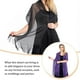 thumbnail image 2 of Guardurnaity Bufanda brillante Sexy de lujo, chal de sombra de protección solar, hilo fino, capas de boda brillantes largas, capa de vestido de Ropa, zapatos y accesorios Miscelánea Violeta, 2 of 6