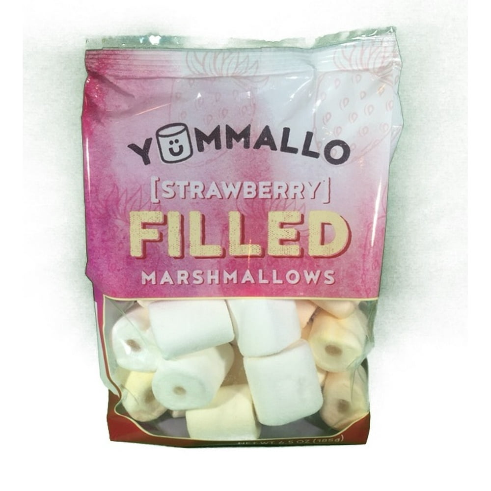 Yummallo Strawberry Filled Marshmallows, 6.5 Oz