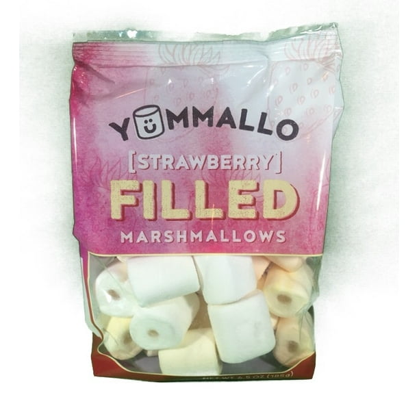 Yummallo Strawberry Filled Marshmallows, 6.5 Oz
