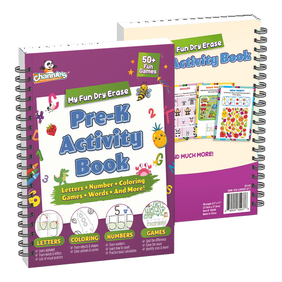 Channie's Pre-K Dry: Erase Activity, (Book 1) (Book Format)