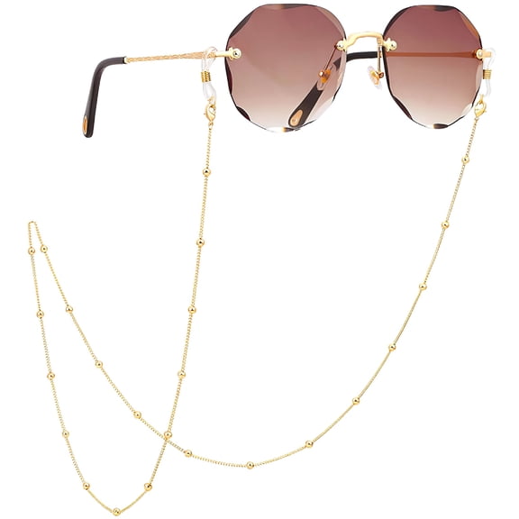 DESIGNICE Women Eyeglass Chain Sunglasses Strap Holder Reading Glasses Retainer Handmade Around Neck Jewelry Gift Beaded Chain String Cord Lanyard