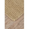 thumbnail image 2 of Feizy Durham Modern Solid, Gold, 2' x 3' Accent Rug Handmade Reversible Casual Design Carpet for Living Dining Bed Room, 2 of 5