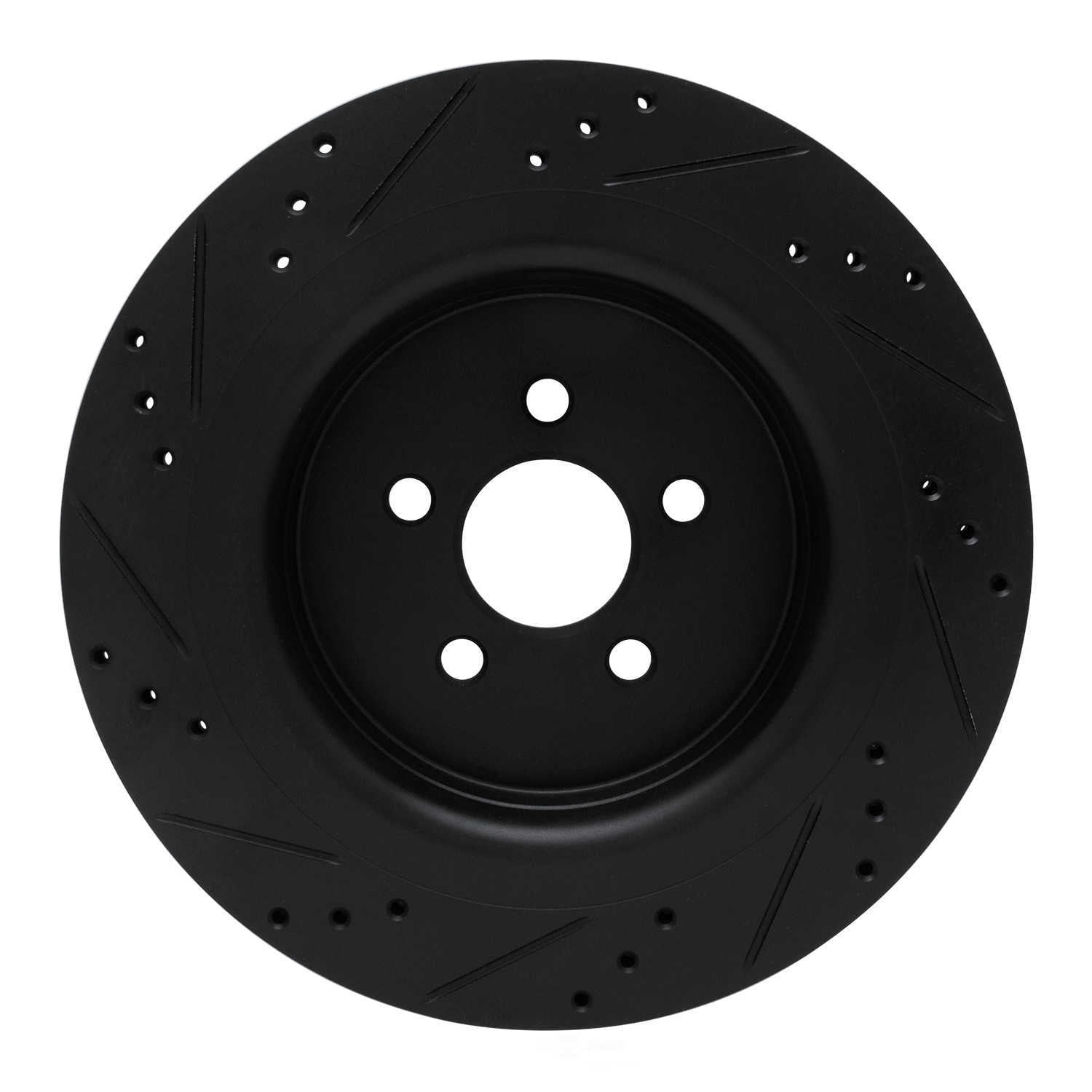 Dynamic Friction Company 633-55010R DFC Brake Rotor - Drilled And Slotted - Black