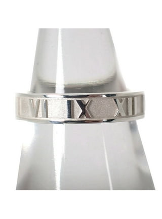 Tiffany & Co. Atlasリング 925シルバー Tiffany & Co Atlas Sz 5.75 Narrow Band Ring Roman AG925