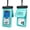 Cyan, variant on Waterproof Phone Pouch Double Space, Floating Waterproof Phone Case with Lanyard for iPhone 17 Pro Max 16 15 14 S26 S25, Phone Dry Bag Vacation Cruise Ship Travel Essentials 7.0'', Black