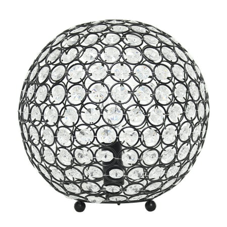 UPC 810052830025 product image for Lalia Home Elipse 10in Metal Crystal Sphere Orb Table Lamp Restoration Bronze | upcitemdb.com