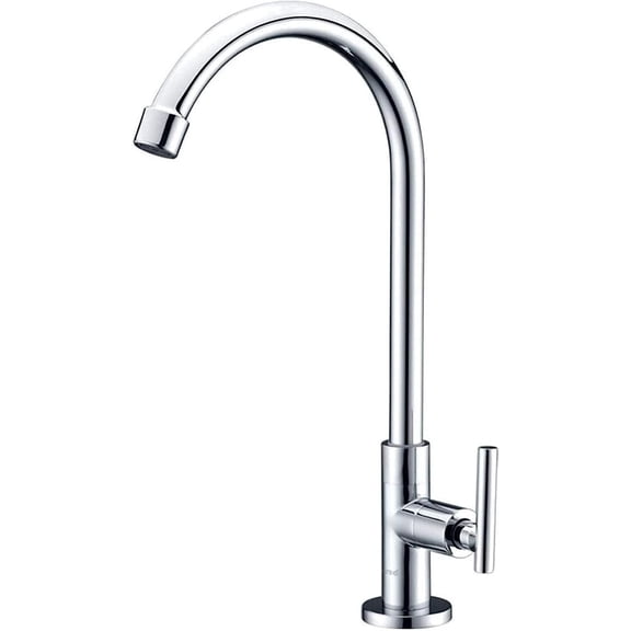 Kitchen Full Copper Single Cold Sink Faucet Taps 360° Rotary Single Hole Single Handle Wash Basin Faucets Mixer Tap