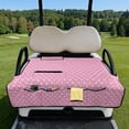 thumbnail image 2 of KUIFORTI Pattern Wave Golf Cart Seat Blanket Covers Summer Outdoor Anti-hot Club Car Blanket Universal Comfortable Compatible with EZGO and More 2 Person Seats Golf Carts, 2 of 7