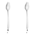 thumbnail image 3 of Tenedor de acero inoxidable Yuarrent 2 en 1 cucharas para ensalada y pastas Plata L, 3 of 6