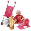 19" Talking CHOU CHOU Doll 4-Piece Gift Set with Pink Stroller