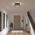 thumbnail image 2 of Artika Luxury Modern LED Flush Mount Ceiling Light Fixture, Black and Gold, 2 of 5