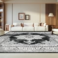 thumbnail image 3 of SAFAVIEH Brentwood Tiarnan Oriental Area Rug, Ivory/Black, 5'3" x 7'6", 3 of 12