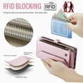 thumbnail image 4 of CaseMe Leather for Google Pixel 11/11 Pro Case Wallet【RFID Blocking】with 7-Card Holder Zipper Bills Slot, Soft PU Leather Magnetic Shoulder Wrist Strap for Google Pixel 11/11 Pro Wallet Case Women, 4 of 9
