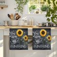 thumbnail image 4 of Sunflowers Kitchen Towels Set of 1, Classic Bee You Are My Sunshine Black Absorbent Dish Towels for Kitchen, Microfiber Hand Towel, Quick Drying Tea Towel for Cleaning Decorative Dishcloths, 4 of 7