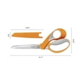 thumbnail image 4 of (2 pack) Fiskars RazorEdge Softgrip Fabric Scissors 9", 4 of 12