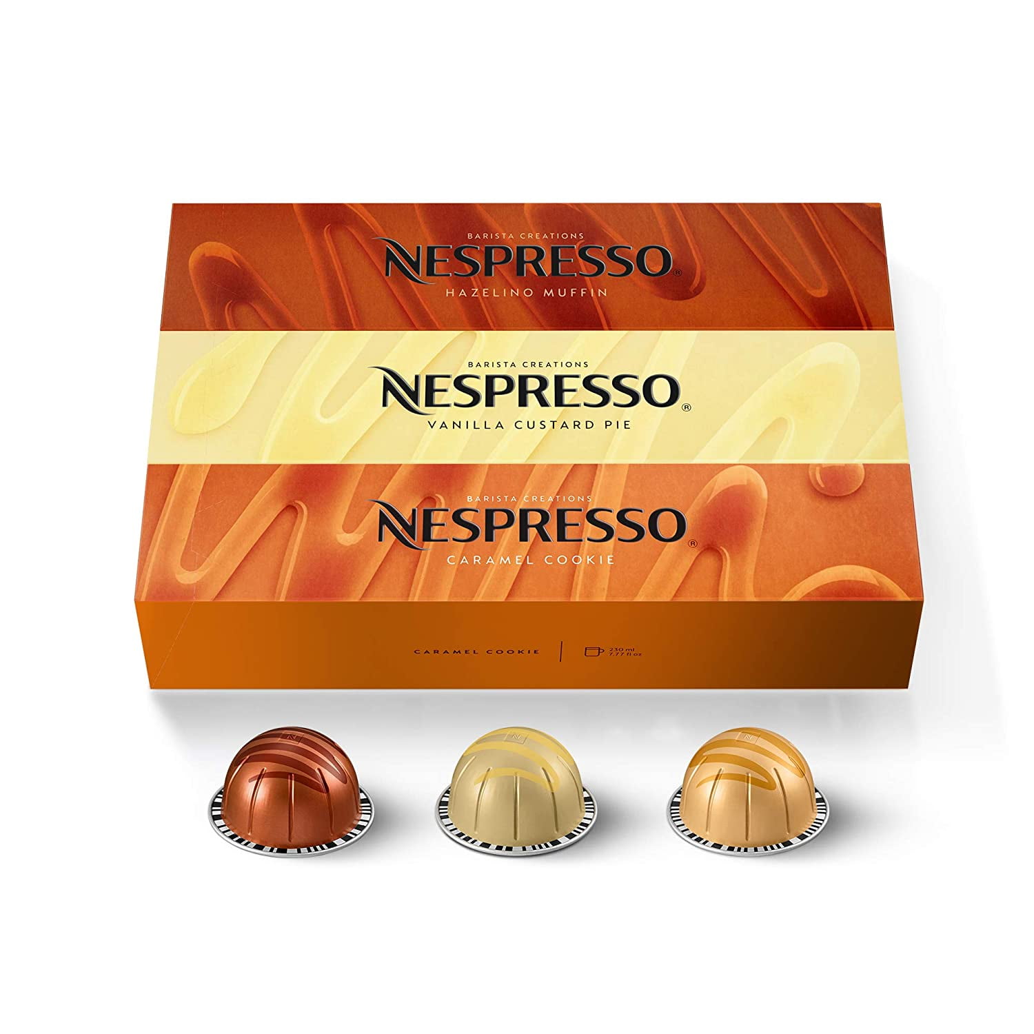 Nespresso Capsules Vertuo, Barista Flavored Pack, Medium Roast Coffee, 30  Count Coffee Pods, Brews 7.77 fl. oz