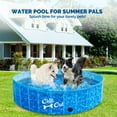 thumbnail image 2 of All For Paws Chill-Out 47” Foldable Dog Swimming Pool with Water Drainage Hole, Collapsible Outdoor Wading Pool for Dogs & Kids, 2 of 8